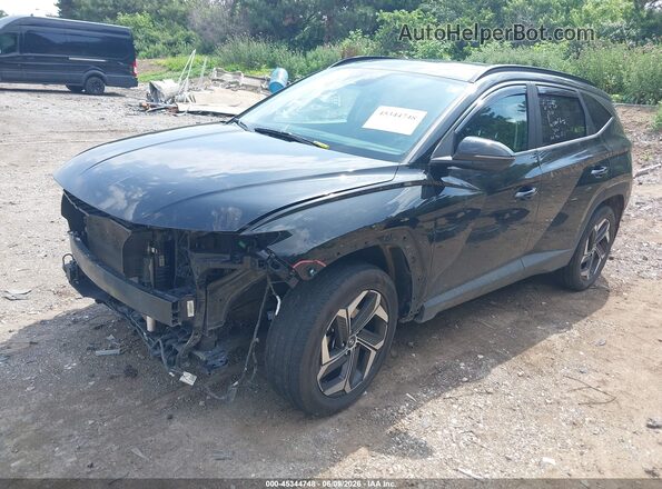 5NMJFCAE8NH058931 2022 HYUNDAI TUCSON Black Vista tres cuartos delantera izquierda