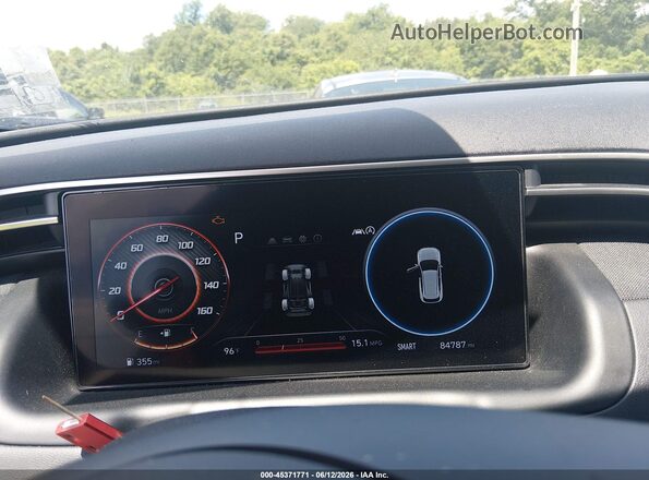 5NMJFCAE8NH124099 2022 HYUNDAI TUCSON Gray უკანა სავარძლების ხედი