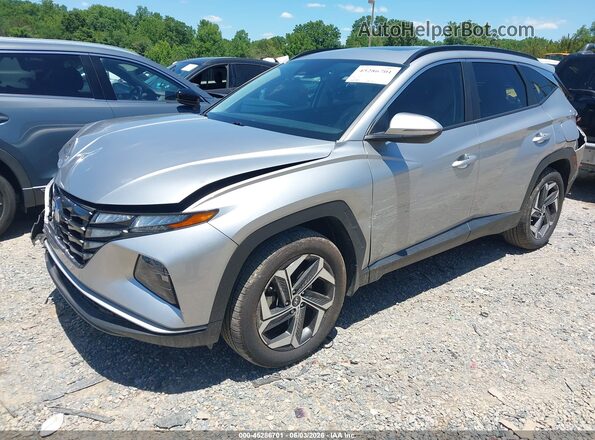 5NMJFCAE9PH223629 2023 HYUNDAI TUCSON Silver Առջևի ձախ երեք քառորդ տեսարան