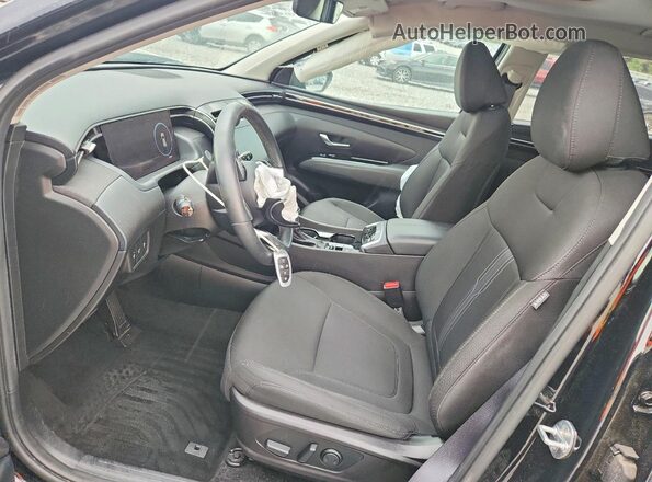 5NMJFCAEXNH100421 2022 HYUNDAI TUCSON Black წინა სალონის ხედი