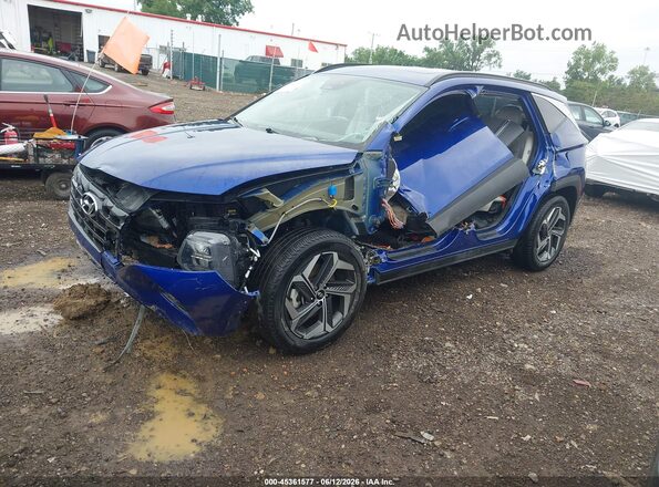 5NMJFCDE5RH360923 2024 HYUNDAI TUCSON Blue Առջևի ձախ երեք քառորդ տեսարան