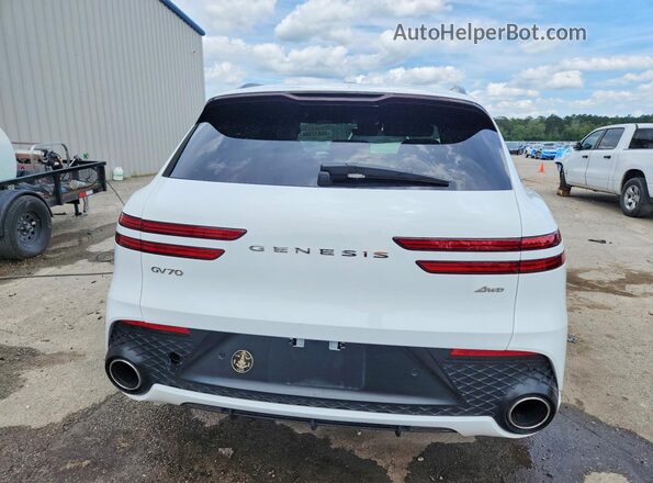 5NMMADTB5RH006697 2024 GENESIS GV70 White უკანა ხედი