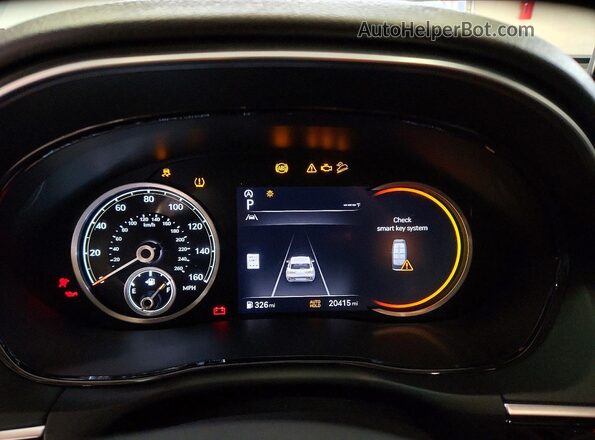 5NMMADTB9RH012096 2024 GENESIS GV70 White ხელსაწყოთა პანელის ხედი