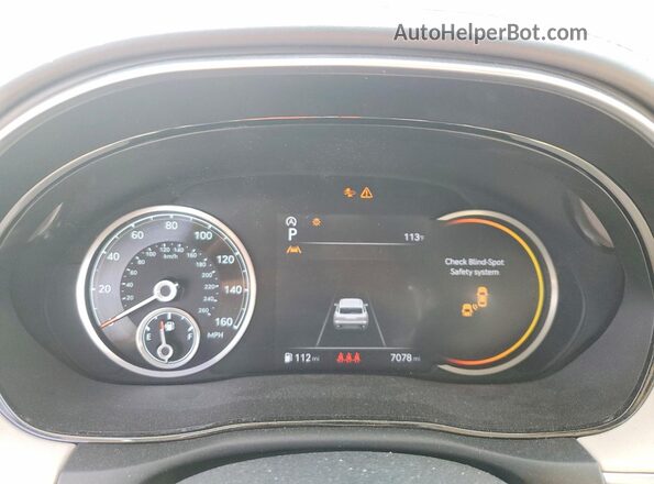 5NMMCDTC2SH027550 2025 GENESIS GV70 White Instrument cluster view