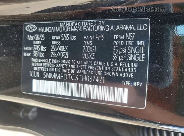 5NMMEDTC3TH037421 2026 GENESIS GV70 Black Vista interior de 360 grados