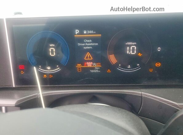 5NMP14GL0SH136618 2025 HYUNDAI SANTA Black Vista del cuadro de instrumentos