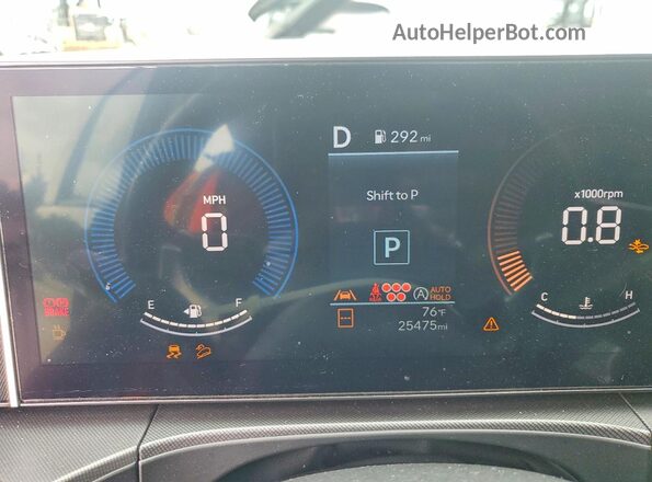 5NMP14GL2RH005880 2024 HYUNDAI SANTA Gray ხელსაწყოთა პანელის ხედი