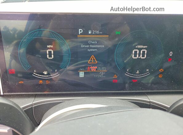 5NMP14GL2SH121540 2025 HYUNDAI SANTA Gray Вид щитка приладів