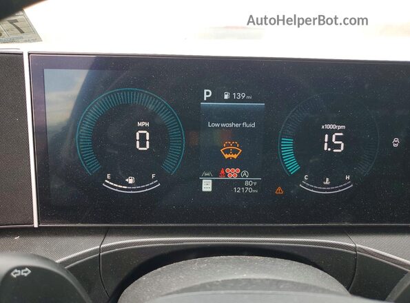 5NMP1DGLXSH112486 2025 HYUNDAI SANTA Gray Vista del cuadro de instrumentos