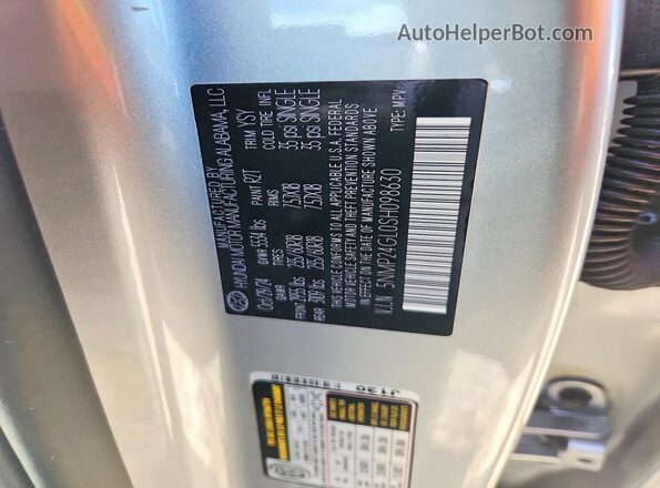 5NMP24GL0SH098630 2025 HYUNDAI SANTA Silver 