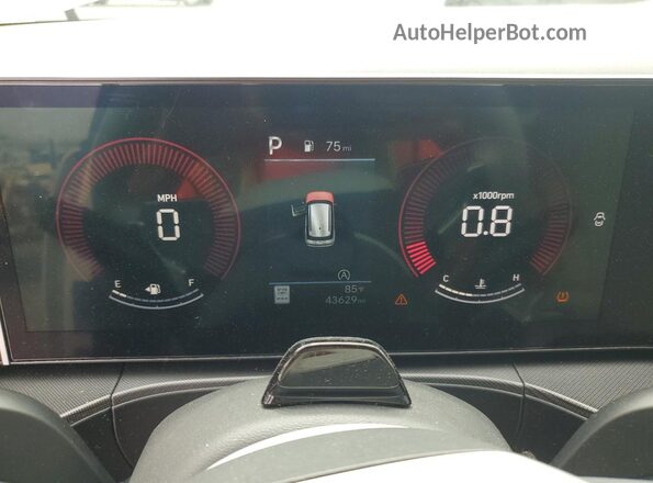 5NMP24GL9RH037805 2024 HYUNDAI SANTA White Widok zestawu wskaźników