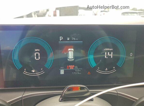 5NMP24GLXSH089613 2025 HYUNDAI SANTA Silver Instrument cluster view