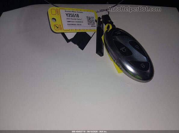 5NMP2DG17SH069236 2025 HYUNDAI SANTA FE HYBRID Green Vista del salpicadero