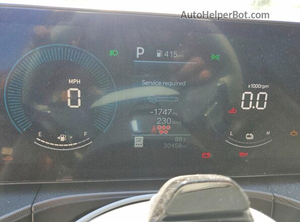5NMP2DG18RH007502 2024 HYUNDAI SANTA Black Vista del cuadro de instrumentos