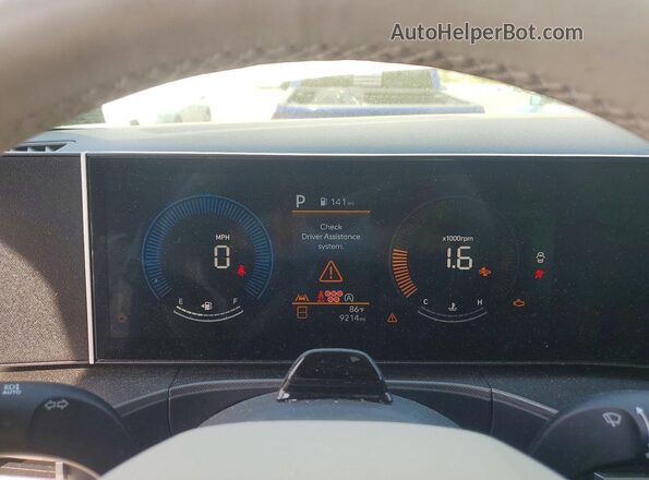 5NMP2DGL0SH114308 2025 HYUNDAI SANTA White Instrument cluster view