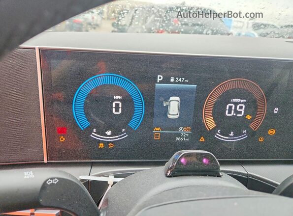 5NMP2DGL3TH154996 2026 HYUNDAI SANTA White ხელსაწყოთა პანელის ხედი