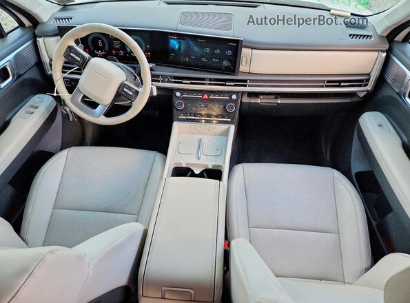 5NMP2DGL5SH108665 2025 HYUNDAI SANTA White წინა პანელის ხედი
