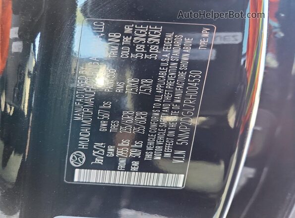 5NMP2DGL7RH004530 2024 HYUNDAI SANTA Black 