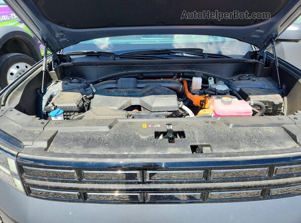 5NMP34G1XRH013234 2024 HYUNDAI SANTA Gray Widok wnętrza z tyłu