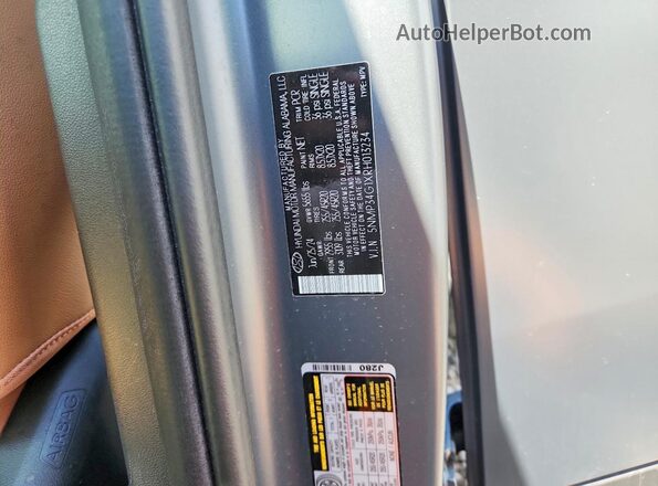 5NMP34G1XRH013234 2024 HYUNDAI SANTA Gray Widok komory silnika