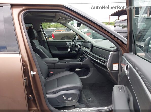 5NMP3DG10SH045650 2025 HYUNDAI SANTA FE HYBRID Коричневый Вид салона спереди