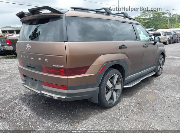 5NMP3DG10SH045650 2025 HYUNDAI SANTA FE HYBRID Коричневый Задняя правая четверть