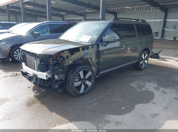 5NMP3DG13RH005525 2024 HYUNDAI SANTA FE HYBRID Green Առջևի ձախ երեք քառորդ տեսարան