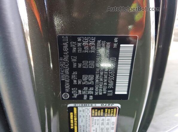 5NMP3DG15TH087720 2026 HYUNDAI SANTA Green VIN sticker view