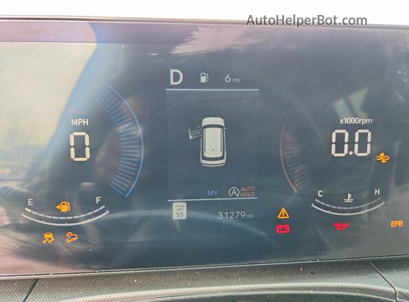 5NMP3DGL2SH144990 2025 HYUNDAI SANTA Orange Widok zestawu wskaźników