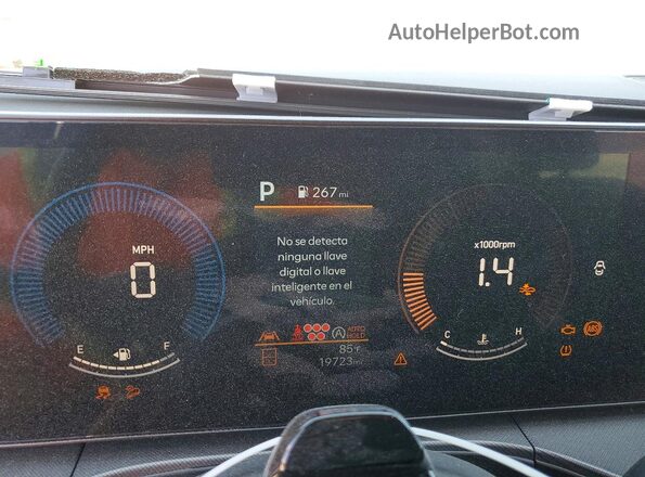 5NMP3DGLXRH025580 2024 HYUNDAI SANTA Black Widok zestawu wskaźników