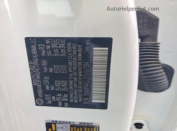 5NMP44GL0TH167084 2026 HYUNDAI SANTA White 