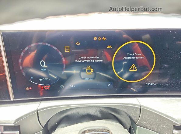 5NMP44GL3RH046462 2024 HYUNDAI SANTA Black ხელსაწყოთა პანელის ხედი