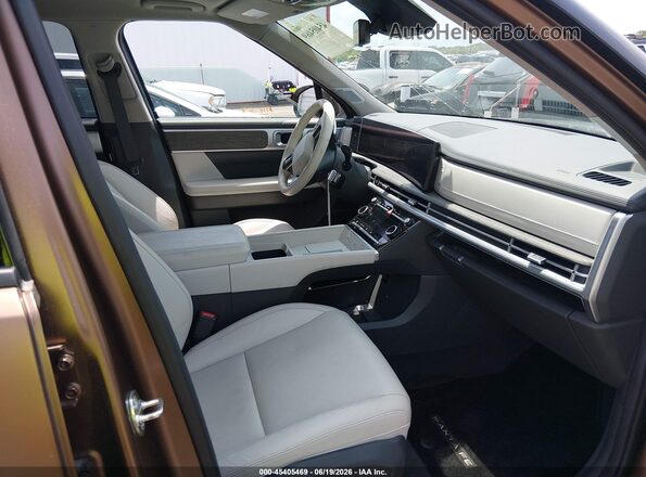 5NMP44GL5RH033955 2024 HYUNDAI SANTA FE Brown Front interior view