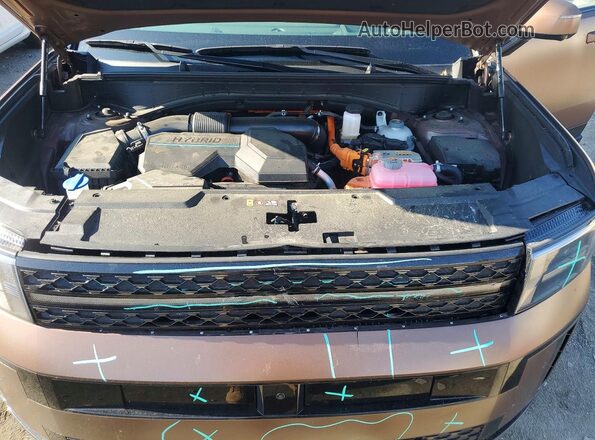 5NMP54G16SH063838 2025 HYUNDAI SANTA Brown Engine compartment view