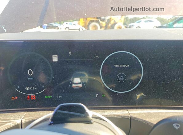 5NMP54G16SH063838 2025 HYUNDAI SANTA Brown Instrument cluster view