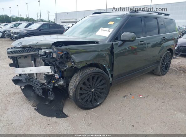 5NMP54GL6RH032245 2024 HYUNDAI SANTA FE Green წინა მარცხენა ხედი სამი მეოთხედიდან