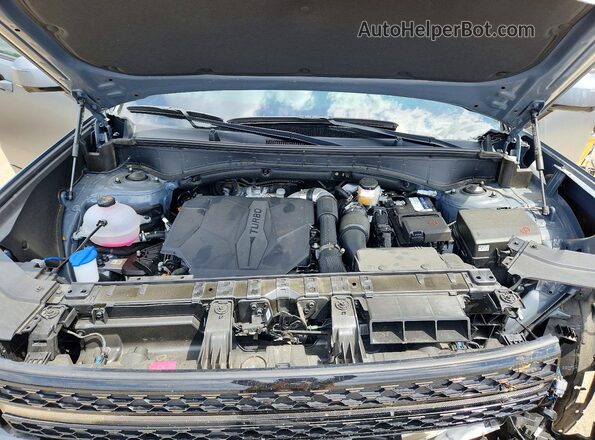 5NMP5DGL1SH108539 2025 HYUNDAI SANTA Gray Widok komory silnika