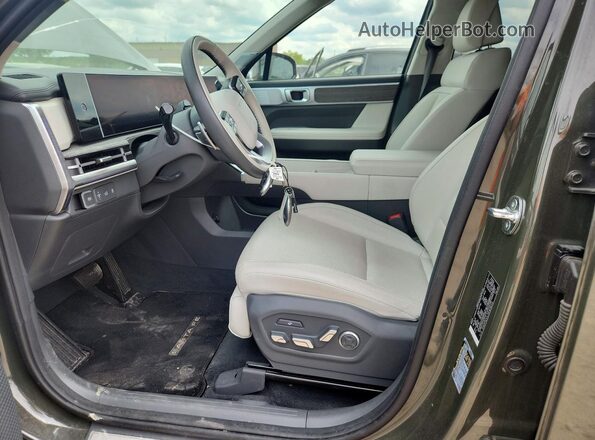 5NMP5DGL3RH038326 2024 HYUNDAI SANTA Gray Widok wnętrza z przodu