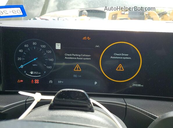 5NMP5DGL4RH056527 2024 HYUNDAI SANTA Green Instrument cluster view