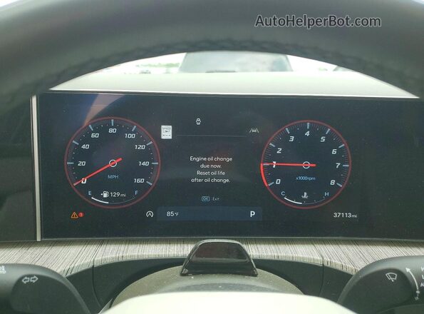 5NMP5DGL7SH101949 2025 HYUNDAI SANTA Gray Instrument cluster view