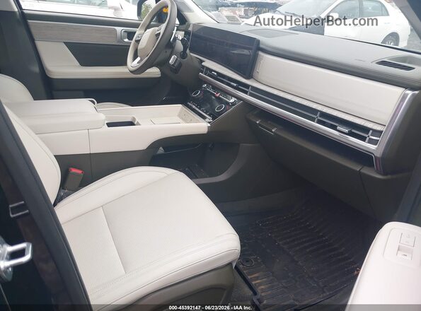 5NMP5DGLXSH128191 2025 HYUNDAI SANTA FE Black Widok wnętrza z przodu