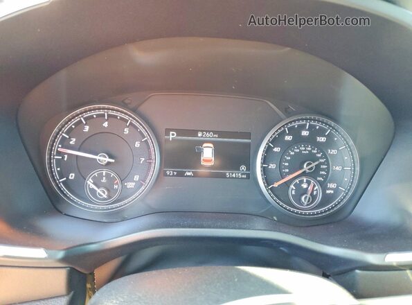 5NMS14AJ5NH397586 2022 HYUNDAI SANTA Blue ხელსაწყოთა პანელის ხედი