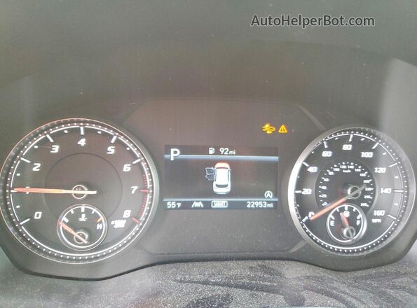 5NMS1DAJ1PH600489 2023 HYUNDAI SANTA Black Vista del cuadro de instrumentos