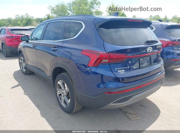 5NMS1DAJ2NH385461 2022 HYUNDAI SANTA FE Dark Blue Задня ліва чверть