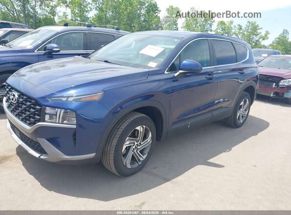 5NMS1DAJ2NH385461 2022 HYUNDAI SANTA FE Dark Blue Передня ліва чверть