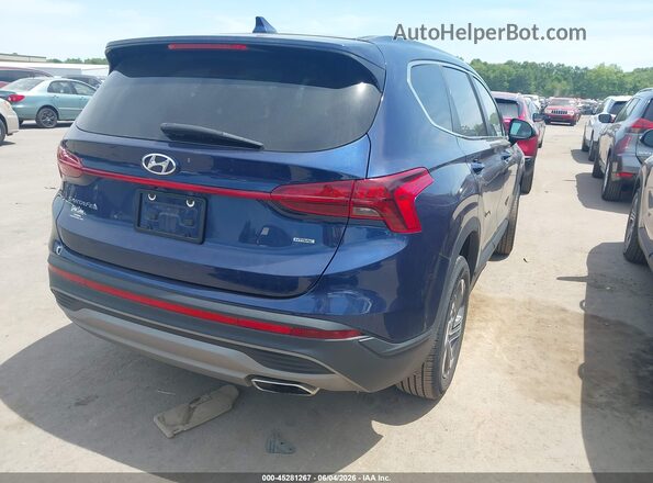 5NMS1DAJ2NH385461 2022 HYUNDAI SANTA FE Dark Blue Задня права чверть