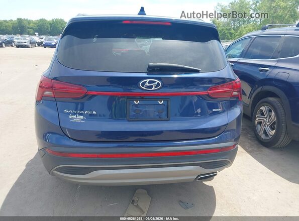5NMS1DAJ2NH385461 2022 HYUNDAI SANTA FE Dark Blue 