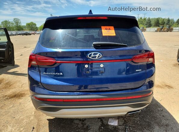5NMS1DAJ5MH355031 2021 HYUNDAI SANTA Blue Հետևի տեսք