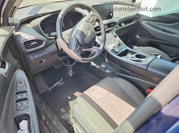 5NMS1DAJ5MH355031 2021 HYUNDAI SANTA Blue Առջևի վահանակի տեսք