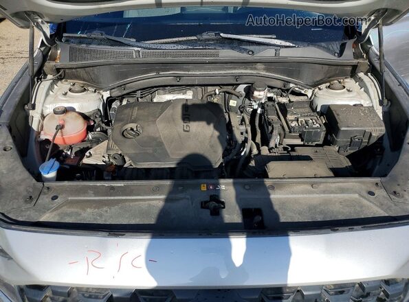 5NMS1DAJ8MH327109 2021 HYUNDAI SANTA Silver ძრავის განყოფილების ხედი